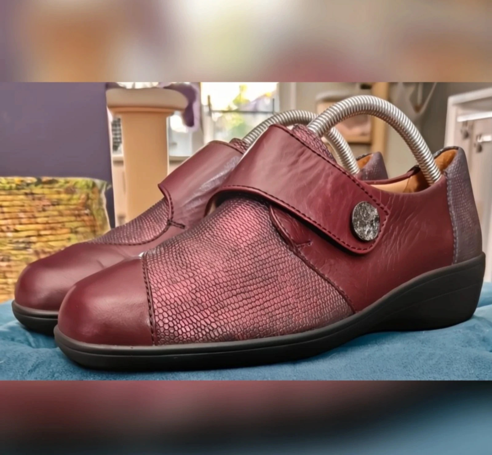 Burgundy red strappy shoes Solidus Hedda size 40.5 – photo 5